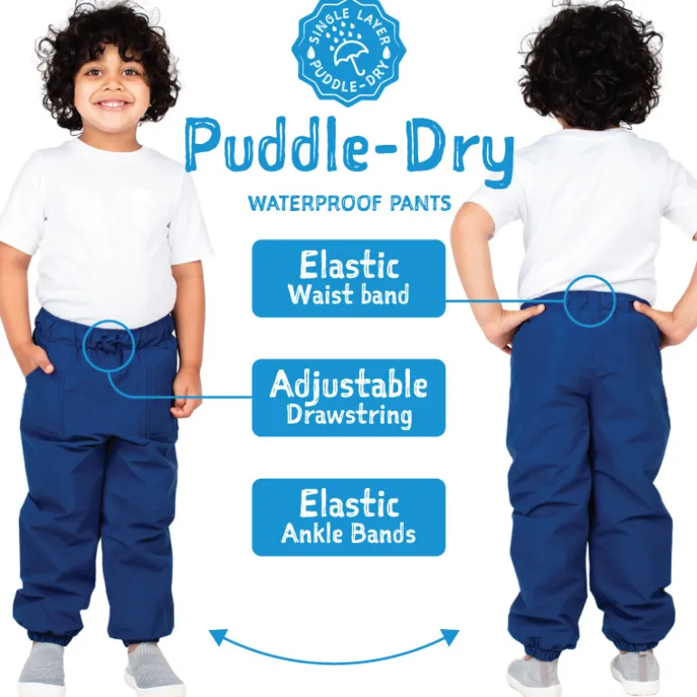 Kids Single Layer Rain Pants | Fern Green