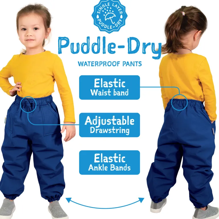 Kids Single Layer Rain Pants | Terracotta