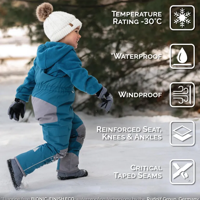 Kids Snow Overalls | Deep Blue