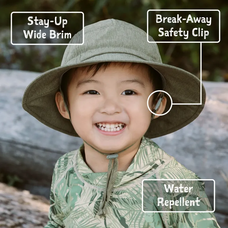 Kids SunLite Hat | Army Green