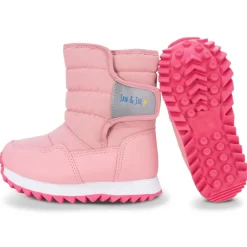 Kids Tall Puffy Winter Boots | Dusty Pink