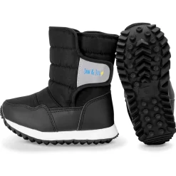 Kids Tall Puffy Winter Boots | Black