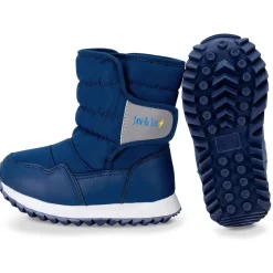 Kids Tall Puffy Winter Boots | Navy