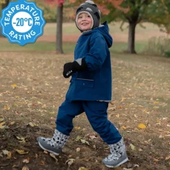 Kids Tall Puffy Winter Boots | Heather Grey