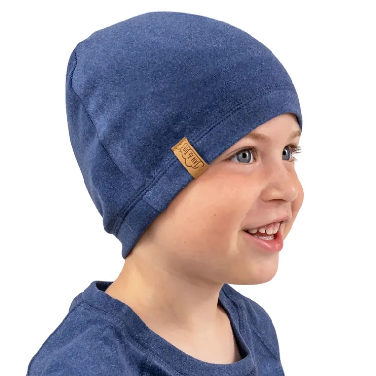 Kids Thermal Beanie Caps | Cobalt