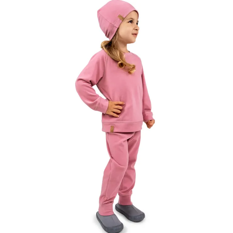 Kids Thermal Beanie Caps | Dusty Rose
