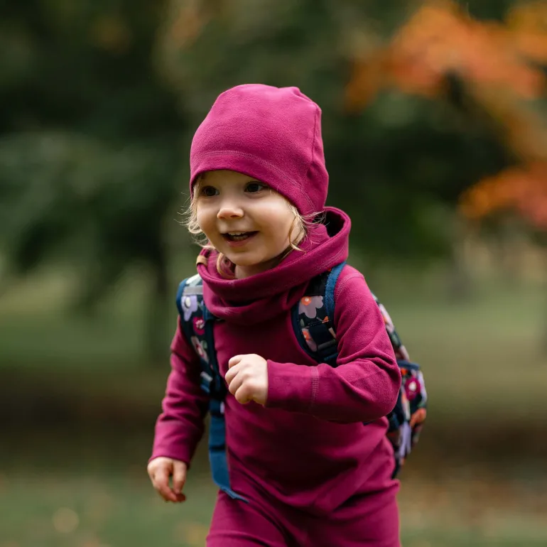 Kids Thermal Beanie Caps | Mulberry