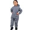 Kids Thin-Lined Rain Suits | Heather Grey