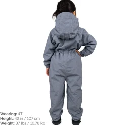 Kids Thin-Lined Rain Suits | Heather Grey