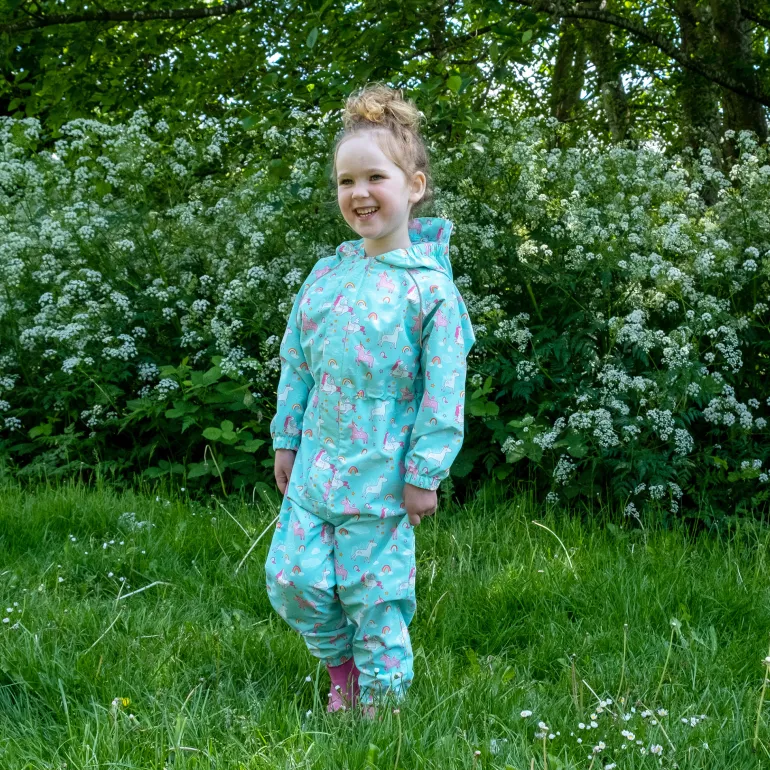 Kids Thin-Lined Rain Suits | Unicorn