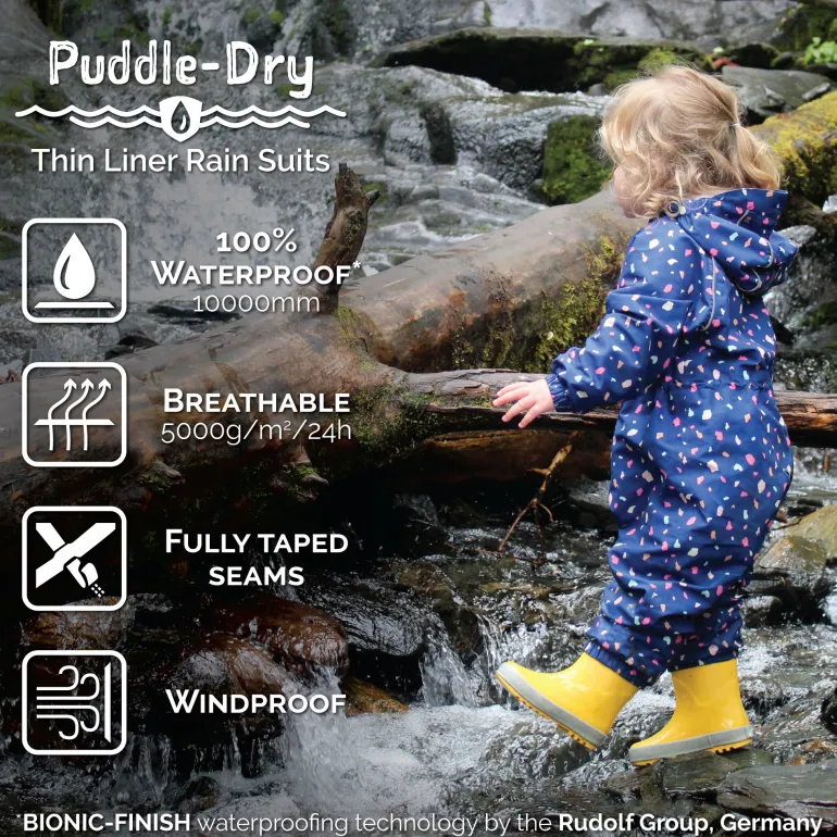 Kids Thin-Lined Rain Suits | Nebula Blue