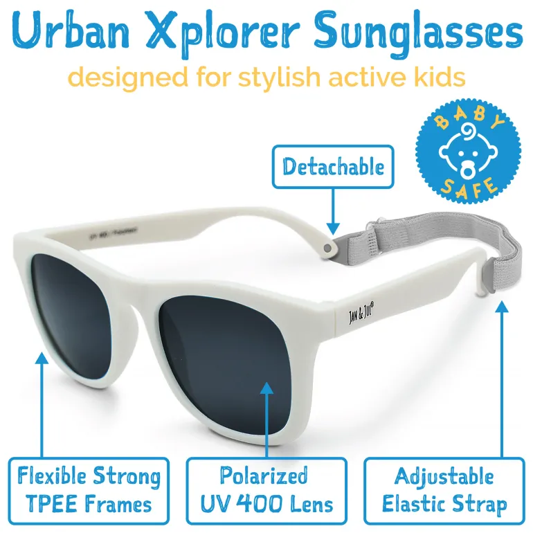 Kids Urban Polarized Sunglasses | White