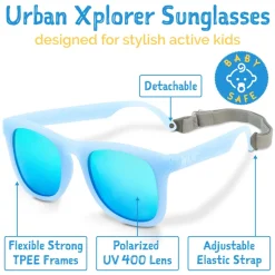 Kids Urban Polarized Sunglasses | Frosty Blue Aurora