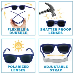 Kids Urban Polarized Sunglasses | Navy