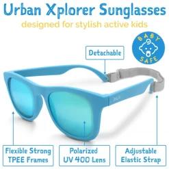 Kids Urban Polarized Sunglasses | Sky Blue Aurora