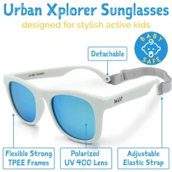 Kids Urban Polarized Sunglasses | White Aurora