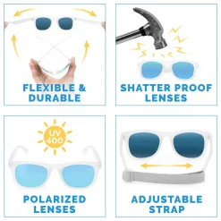 Kids Urban Polarized Sunglasses | Frosty Mint Aurora