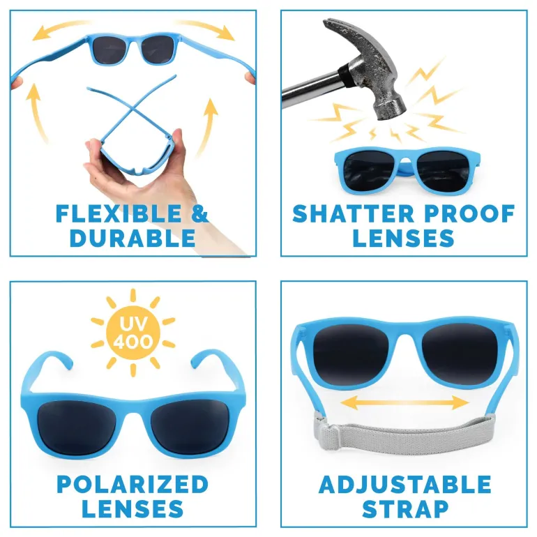 Kids Urban Polarized Sunglasses | Sky Blue