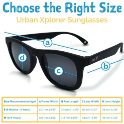 Kids Urban Polarized Sunglasses | Black