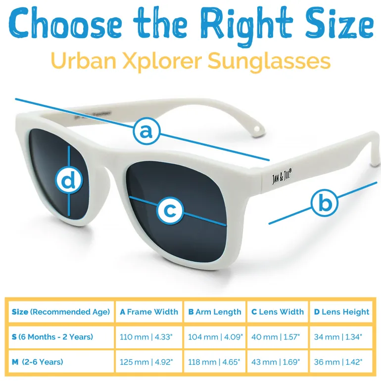 Kids Urban Polarized Sunglasses | White