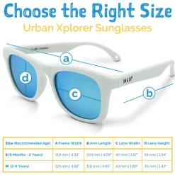 Kids Urban Polarized Sunglasses | White Aurora