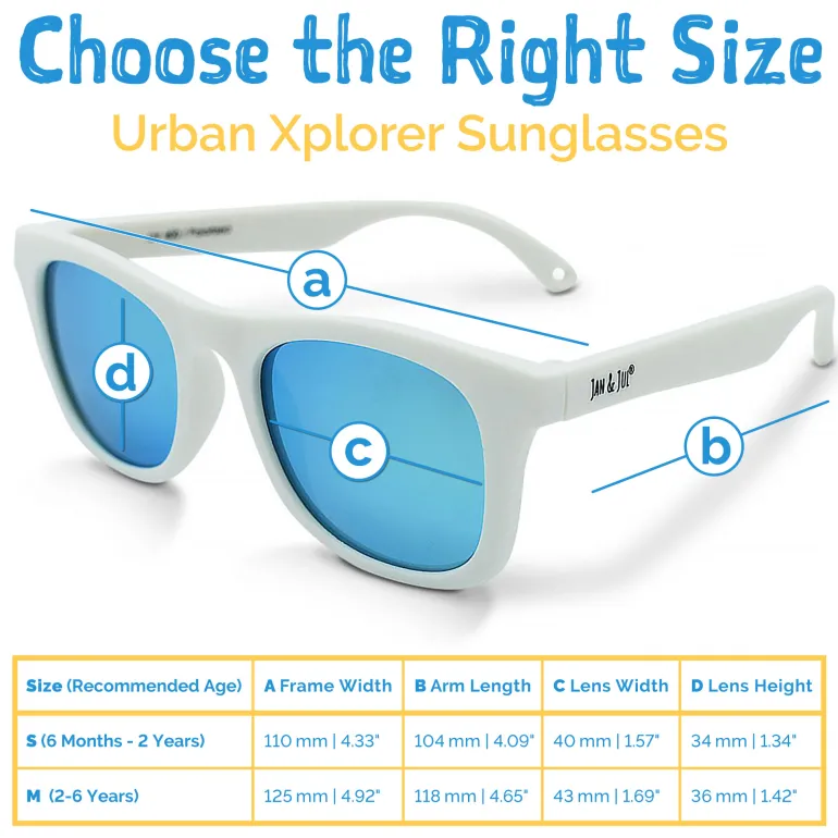 Kids Urban Polarized Sunglasses | White Aurora