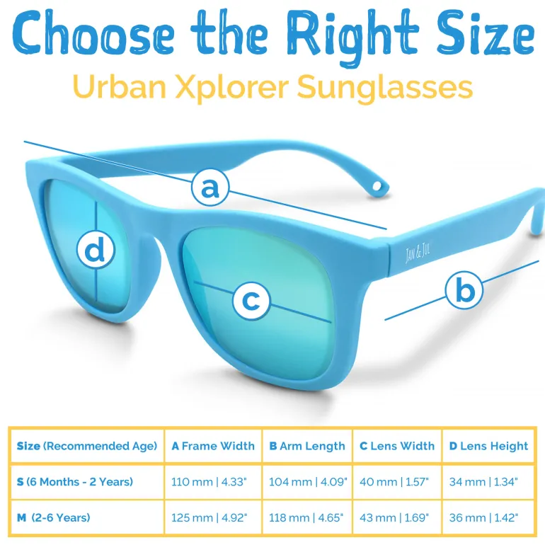 Kids Urban Polarized Sunglasses | Sky Blue Aurora