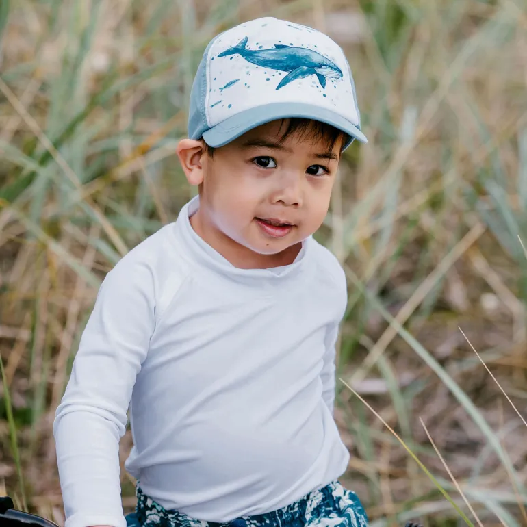 Kids UV Baseball Caps | Humpback Whale
