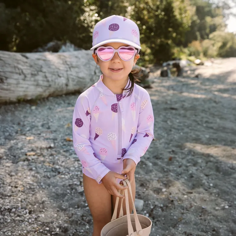 Kids UV Baseball Caps | Lavender Ice Cream