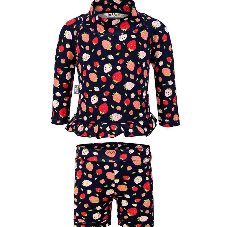 Kids UV Rashguard Set | Strawberry