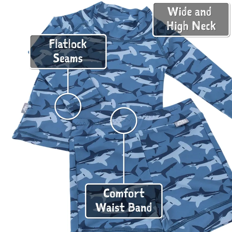 Kids UV Rashguard Set | Shark