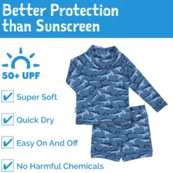 Kids UV Rashguard Set | Shark