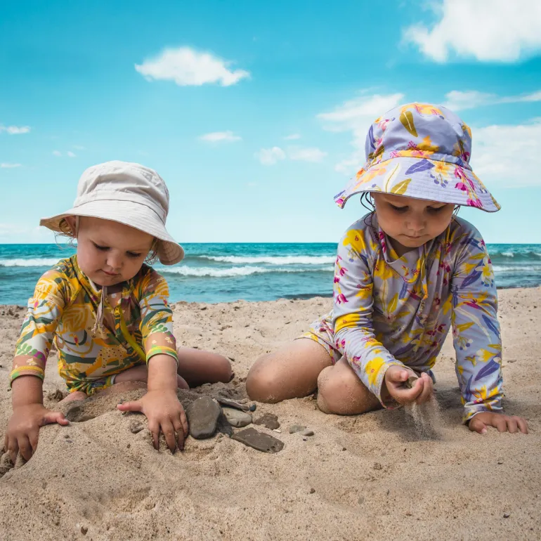 Kids UV Rashguard Set | Tropical Bloom