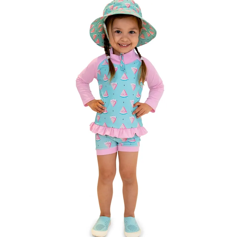 Kids UV Rashguard Set | Watermelon