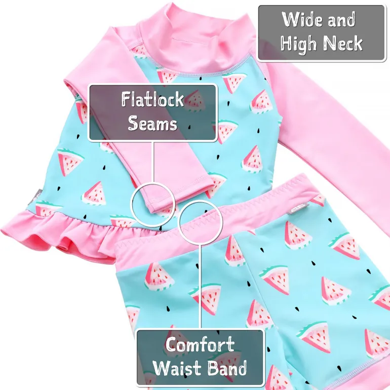 Kids UV Rashguard Set | Watermelon