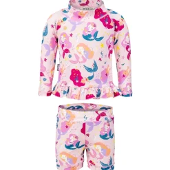Kids UV Rashguard Set | Pink Mermaid
