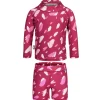 Kids UV Rashguard Set | Pink Petals