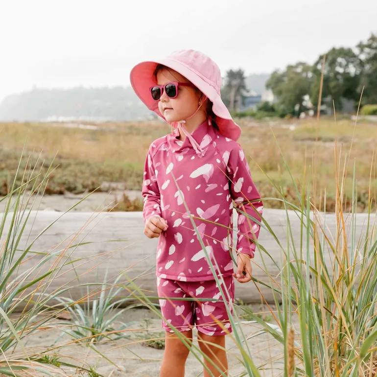 Kids UV Rashguard Set | Pink Petals