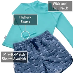 Kids UV Rashguard Top | Lagoon