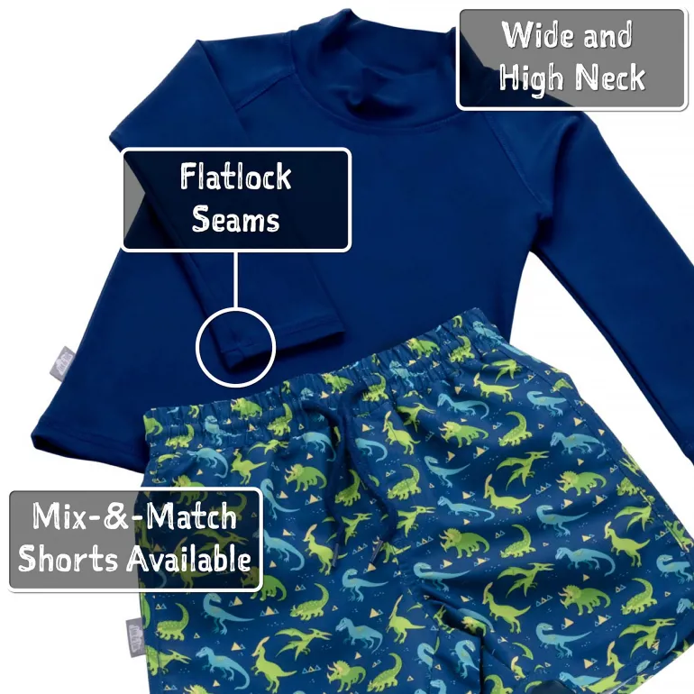 Kids UV Rashguard Top | Navy
