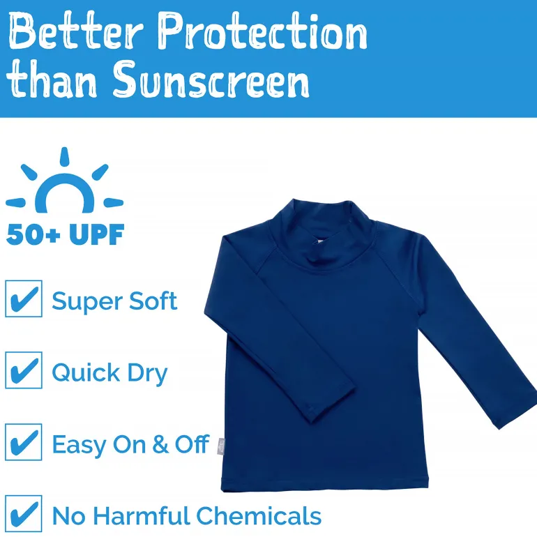 Kids UV Rashguard Top | Navy