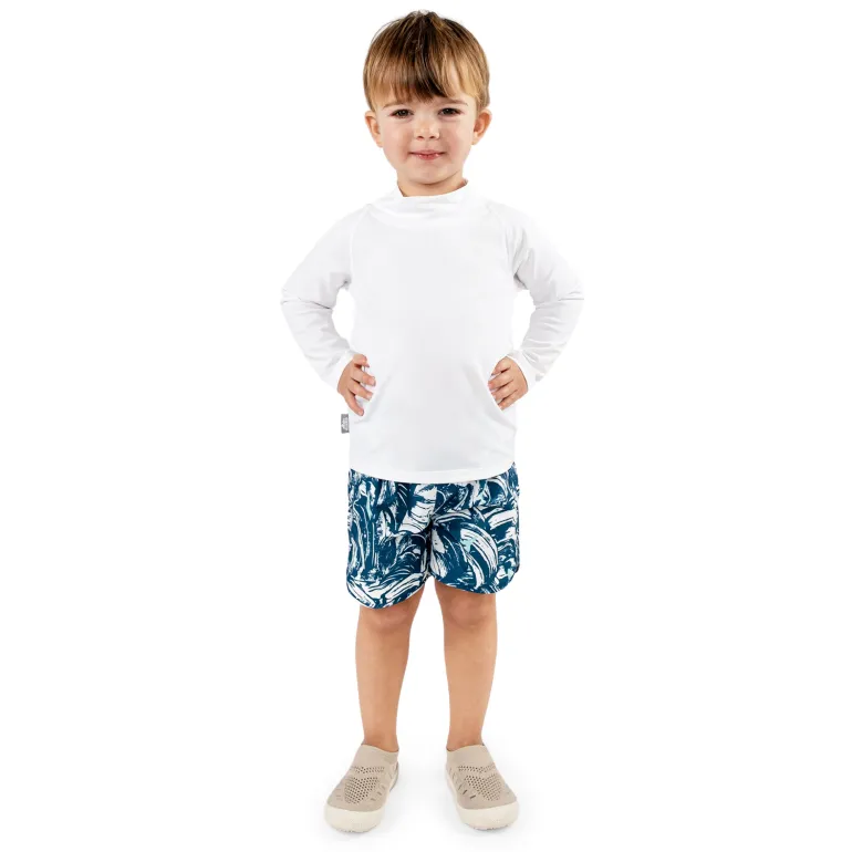 Kids UV Rashguard Top | White