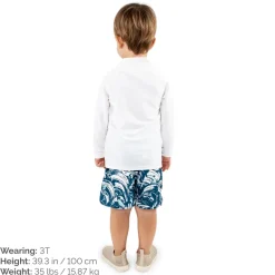 Kids UV Rashguard Top | White