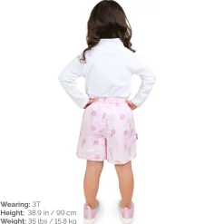 Kids UV Swim Shorts | Pink Ice Cream