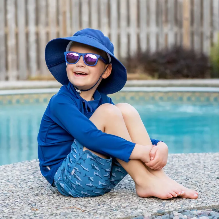 Kids UV Swim Shorts | Shark