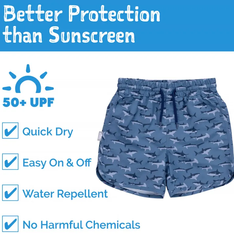 Kids UV Swim Shorts | Shark