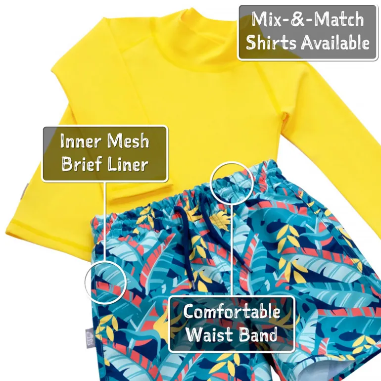 Kids UV Swim Shorts | Tropical