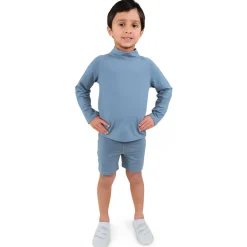 Kids UV Swim Trunks | Blue Grey