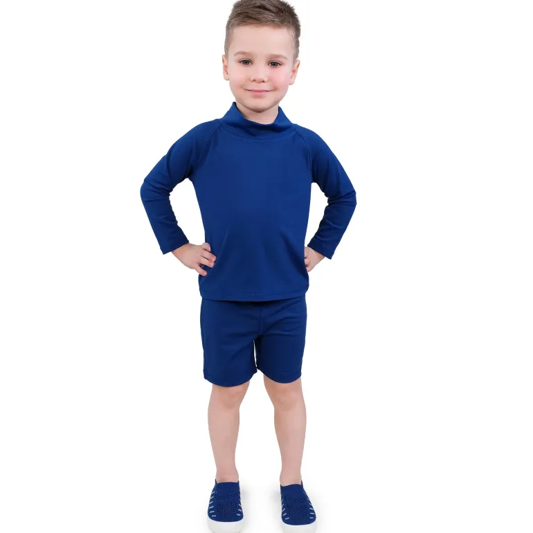 Kids UV Swim Trunks | Navy