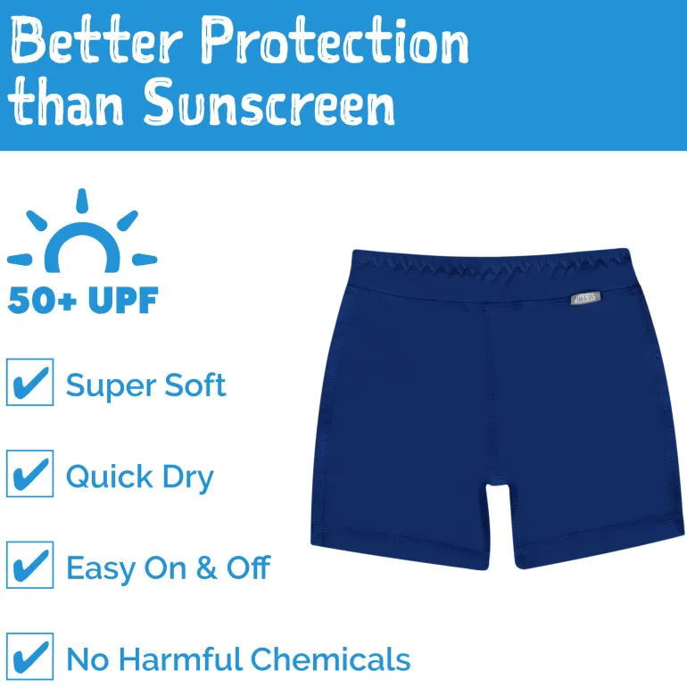 Kids UV Swim Trunks | Navy